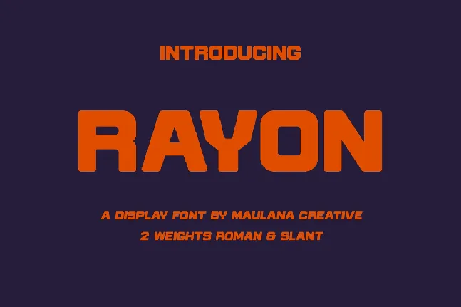 Rayon font