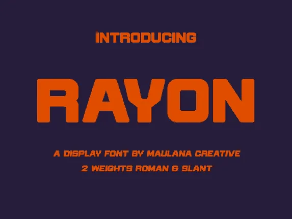 Rayon font