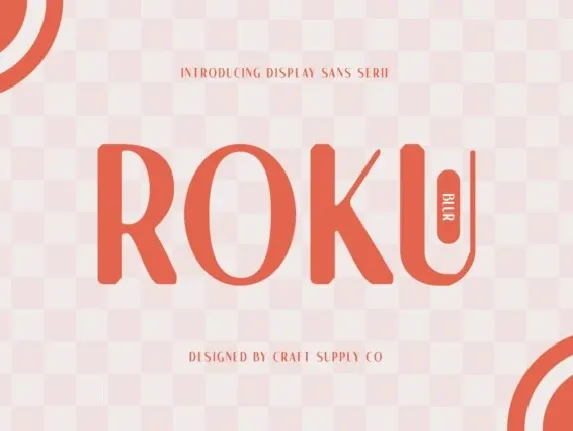 Roku Blur font