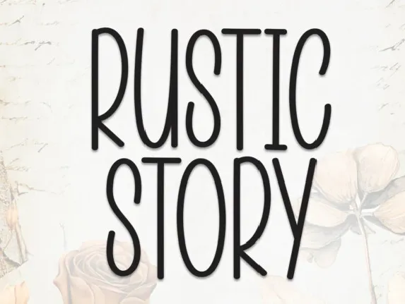 Rustic Story Display font