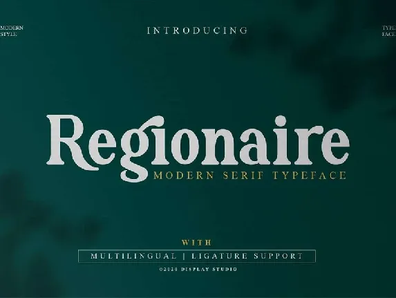 Regionaire font