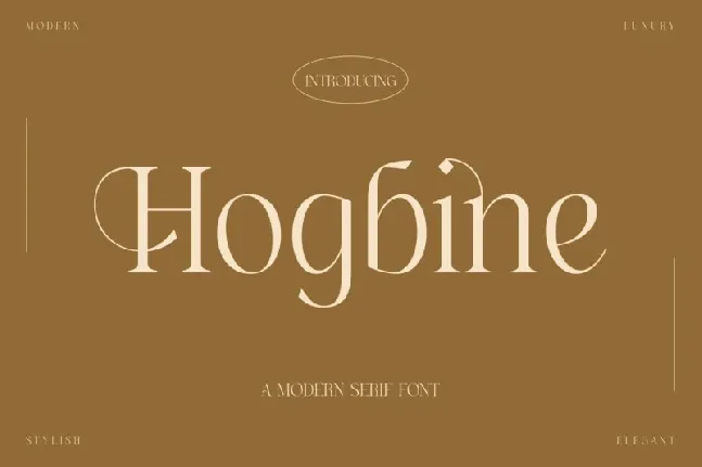 Hogbine font