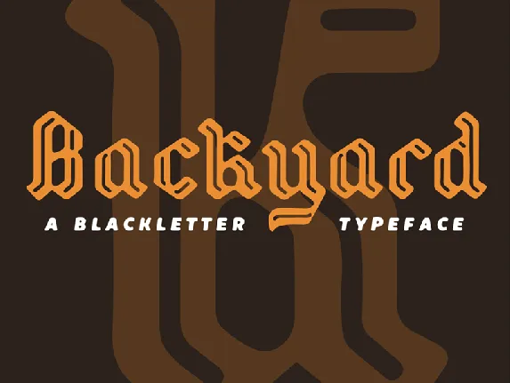 Backyard font