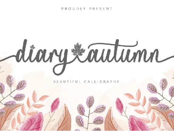 Diary Autumn font