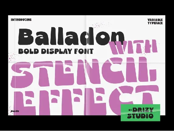 Balladon Demo font