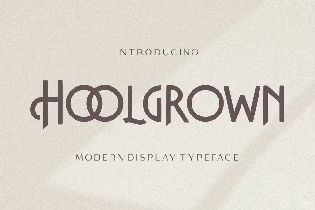 Hoolgrown font