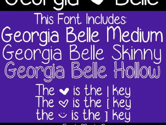 Georgia Belle font