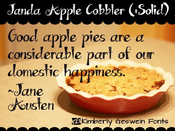 Janda Apple Cobbler font