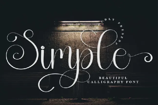 Simple Calligraphy Typeface font