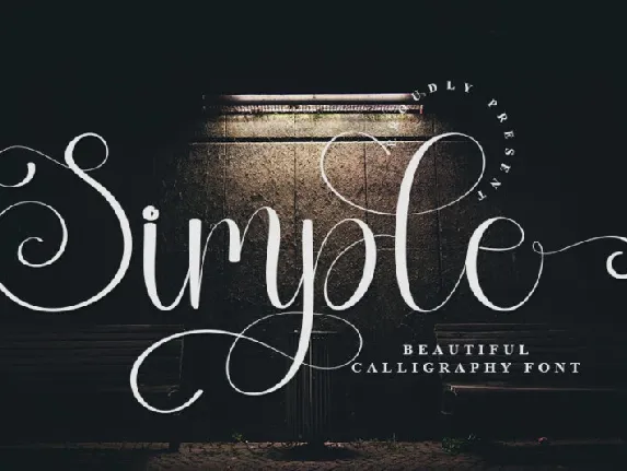 Simple Calligraphy Typeface font