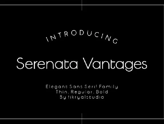 Serenata Vantages font