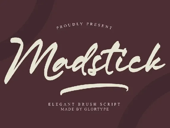 Madstick font