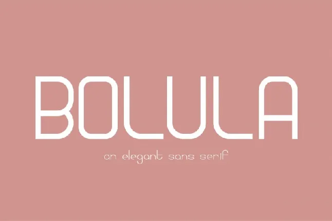 Bolula Sans Serif font