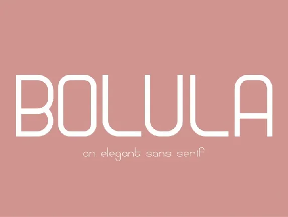 Bolula Sans Serif font