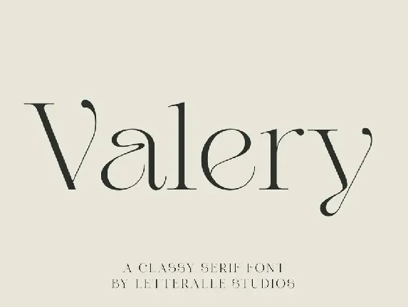 Valery Serif font