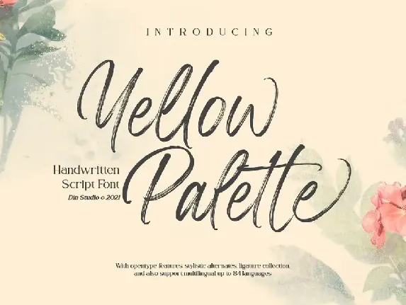 Yellow Palette font