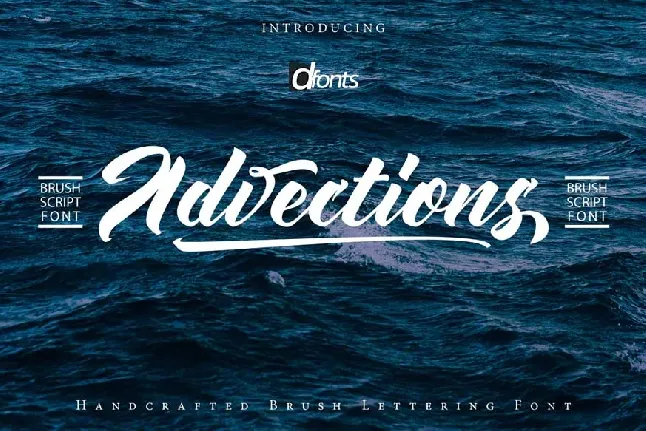 Advections Brush Script font