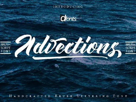 Advections Brush Script font