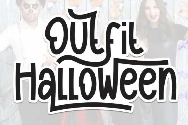 Outfit Halloween Display font