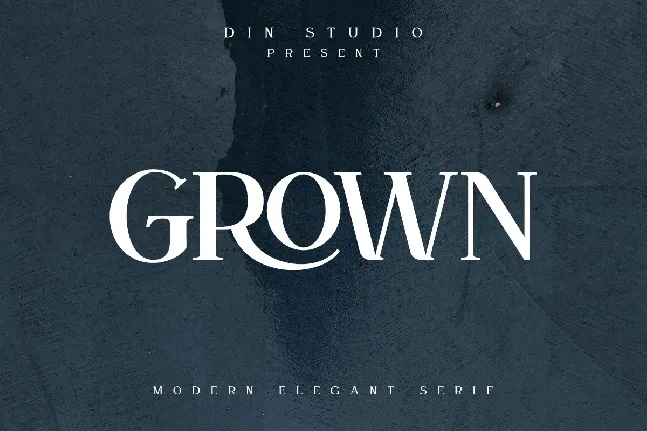 Grown font