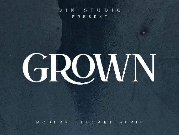 Grown font