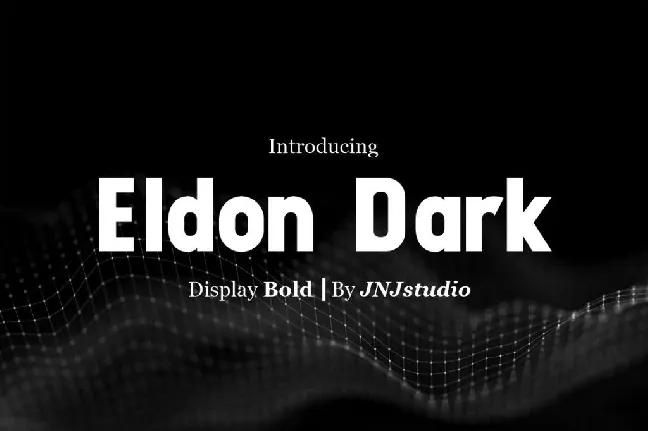 Eldon Dark font