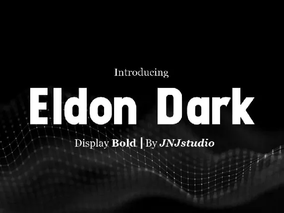 Eldon Dark font