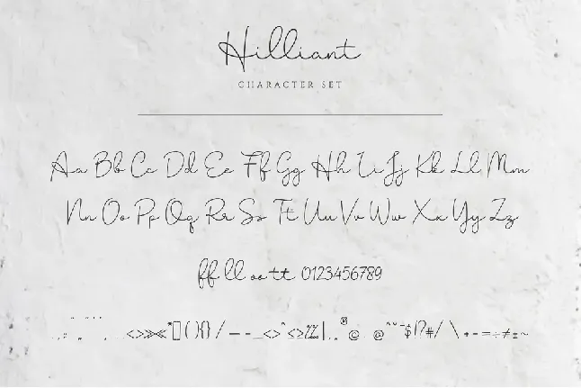 Hilliant font