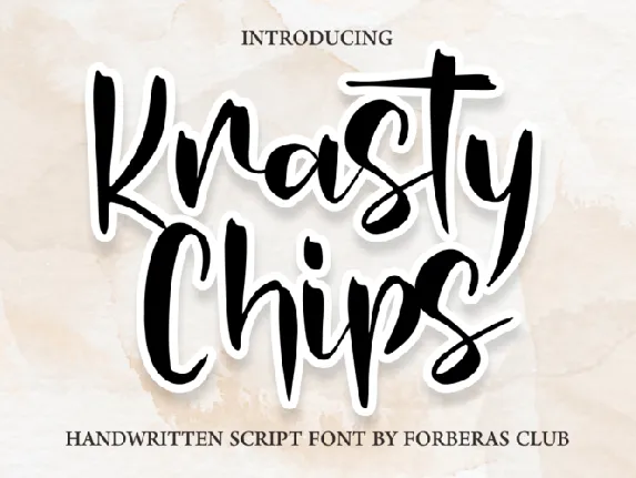 Krasty Chips Demo font