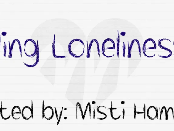 Killing Loneliness font