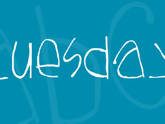 Tuesday font