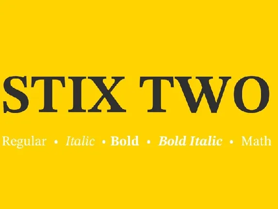 STIX Two Family font