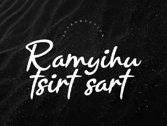 Ramyihu Handwritten font