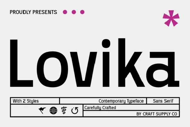 Lovika font