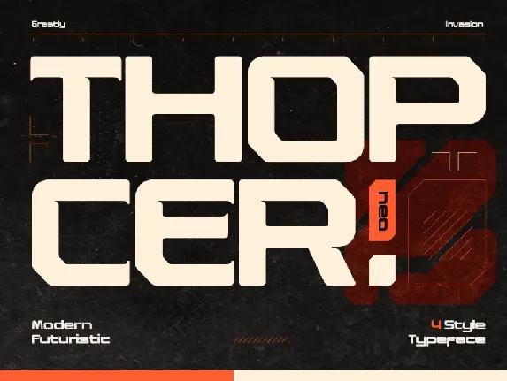 Thopcer Demo font