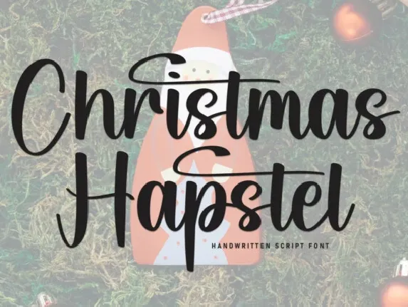 Christmas Hapstel Display font