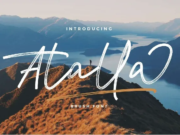 Atalla Brush font