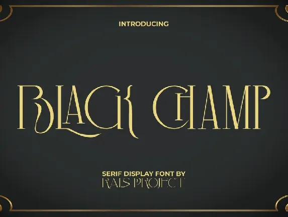 Black Champ Demo font