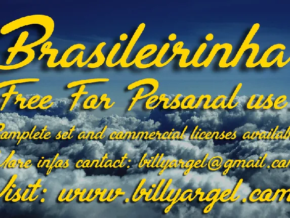 Brasileirinha Personal Use font