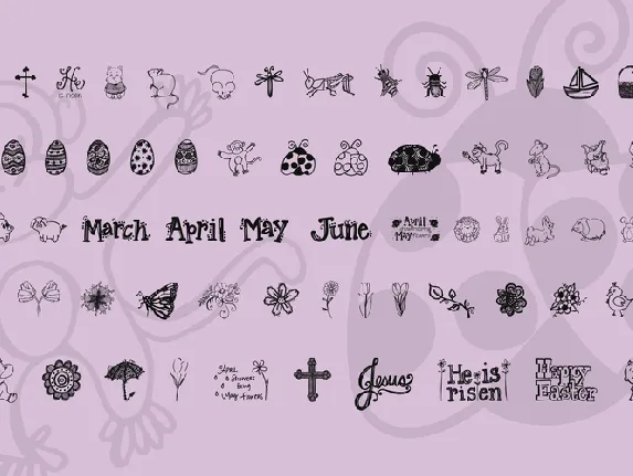 Janda Spring Doodles font