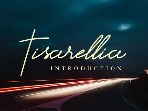 Tisarellia Handwritten font