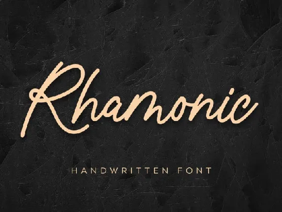 Rhamonic Handwritten font