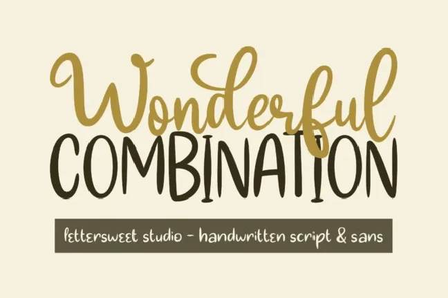 Wonderful Combination font