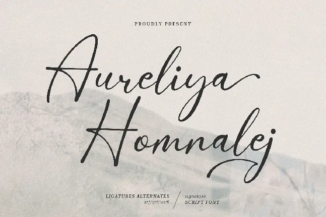 Aureliya Homnalej font