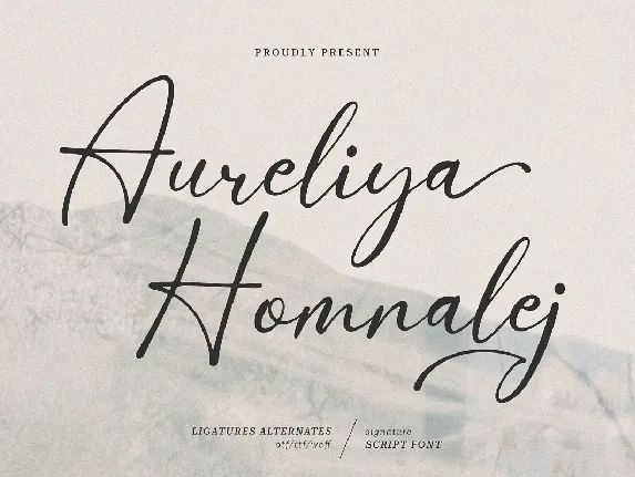 Aureliya Homnalej font