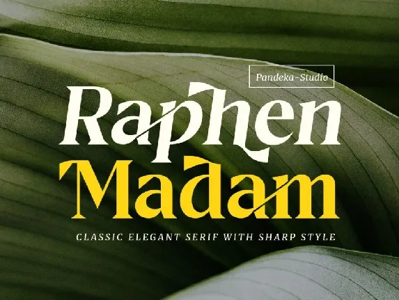 Raphen Madam DEMO font