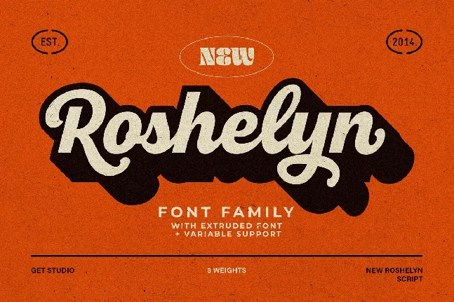 New Roshelyn font