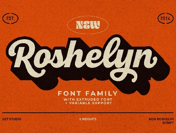 New Roshelyn font