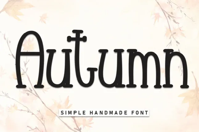 Autumn Display font