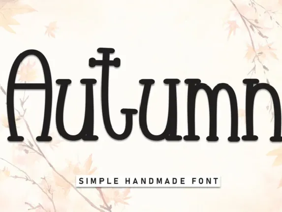 Autumn Display font